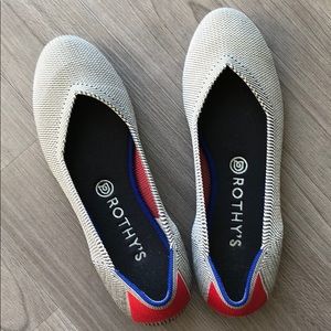 Rothy’s grey Birdseye (the flat) , size 9